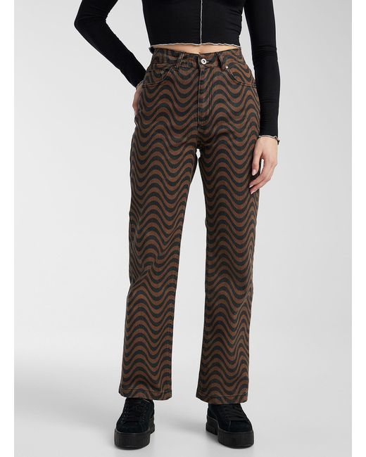 The Ragged Priest Denim Brown And Black 