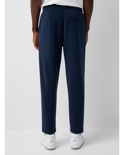 Le 31 Blue Silky Jersey Pant for men