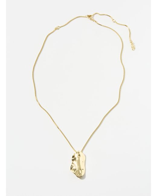 Pilgrim White Hammered Charm Chain