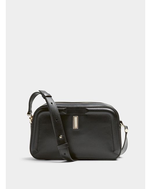 Boss Black Ariell Structured Leather Crossbody Bag