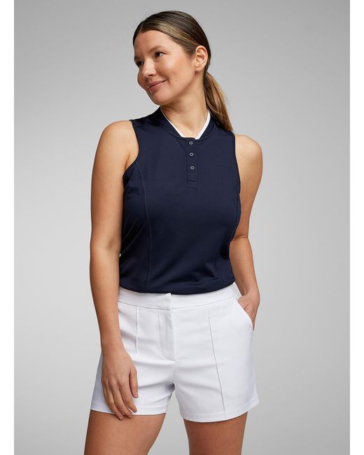 PUMA Blue 4-inch Darted Golf Short (women, White, Large)