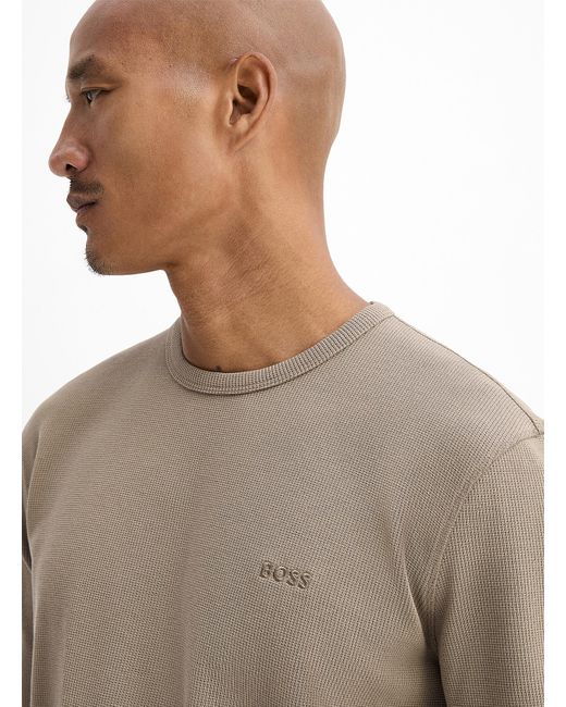 Boss Natural Tempesto Waffle T for men