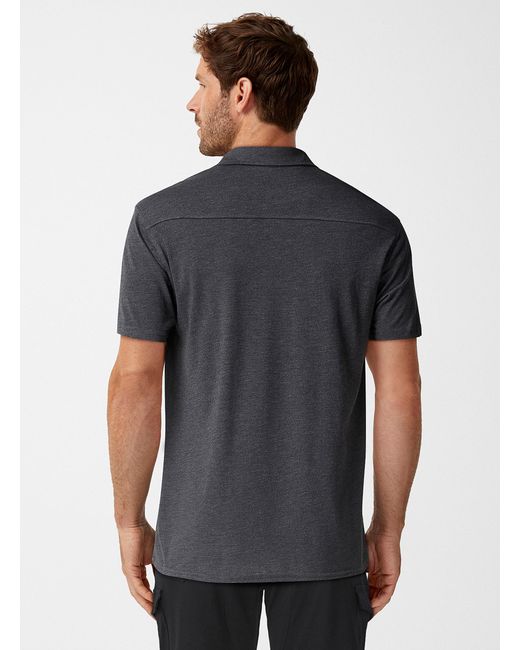 Tentree Gray Heathered Jersey Shirt for men