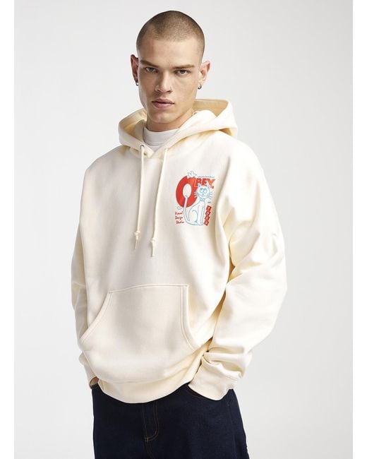 Obey World s Friendliest Hoodie in Natural for Men Lyst Canada