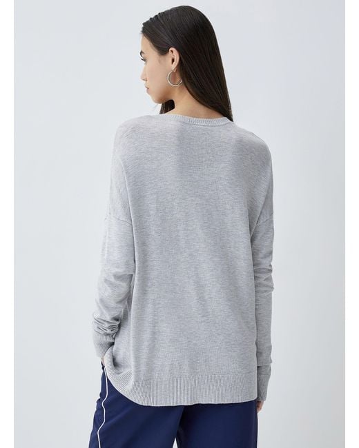 Twik Gray Loose Crew
