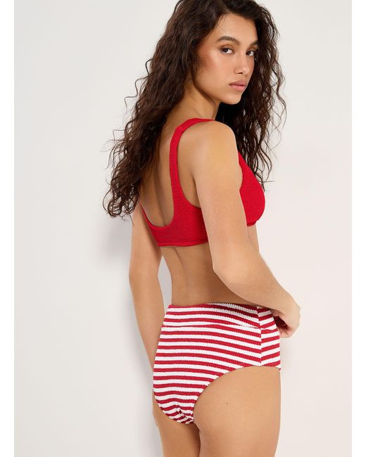 Simon's Red Striped Ruffle