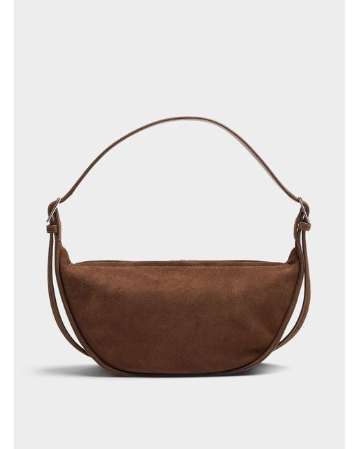 Flattered Brown Irma Suede Half