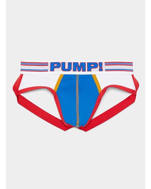 Pump! Synthetic Velocity Jockstrap in Patterned White (White) for Men