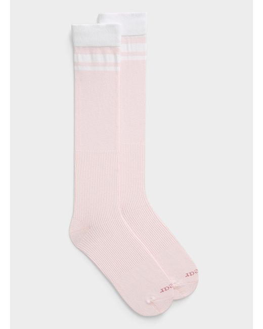 Pear Compression Pink Forma Varsity Compression Knee Socks