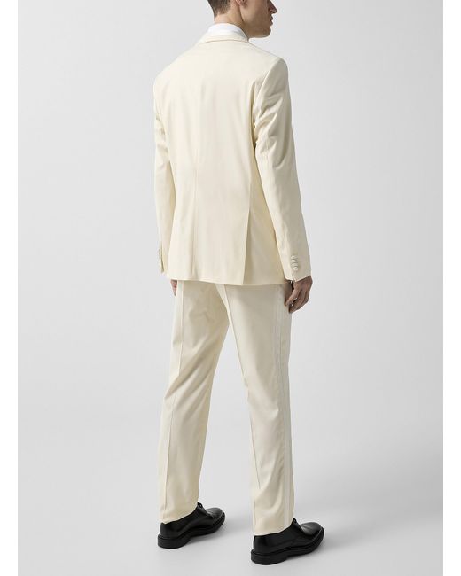 Boss Natural Ivory Sateen Underside Tuxedo for men