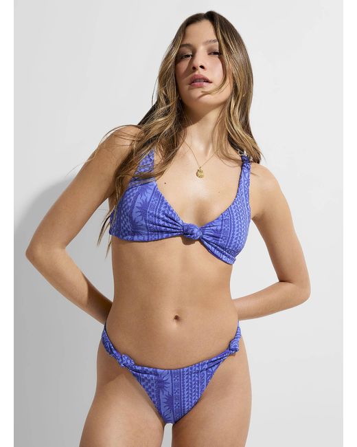 Rip Curl Blue La Joya Solar Geo Knot Cheeky Bottom