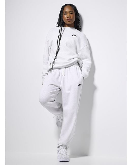 Nike White Club Fleece joggers