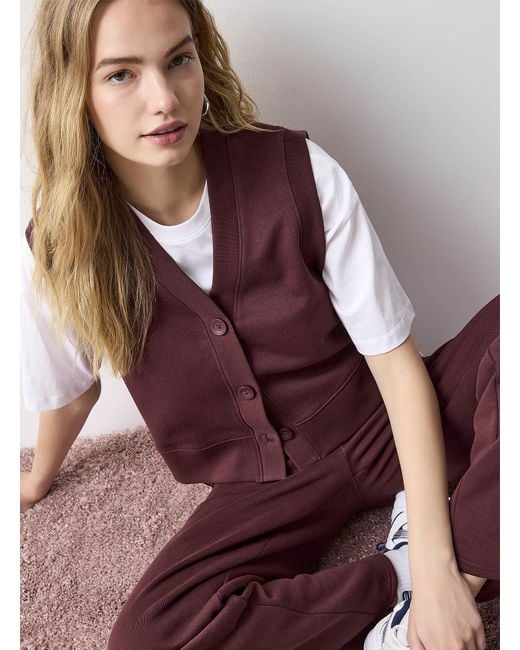 Twik Brown Fleece Vest