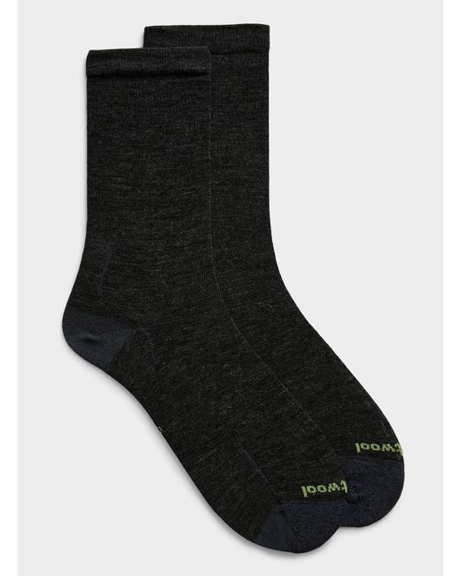 Smartwool Black Solid Merino Wool Socks for men