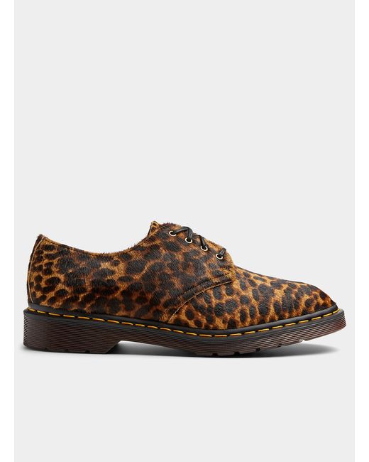 Dr. Martens Smiths Hair On Leopard Derby Shoes Men in Brown for Men | Lyst