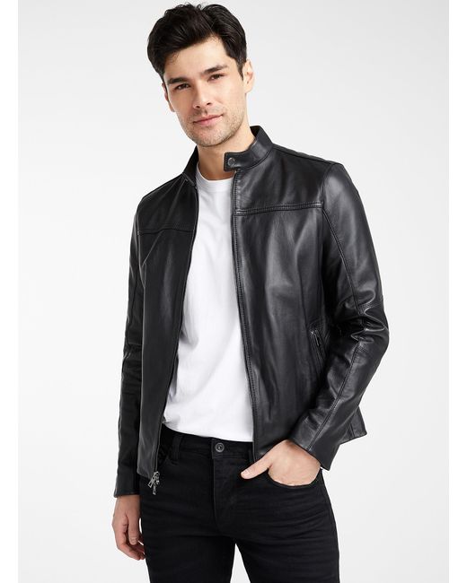 Michael Kors Biker Leather Jacket in 