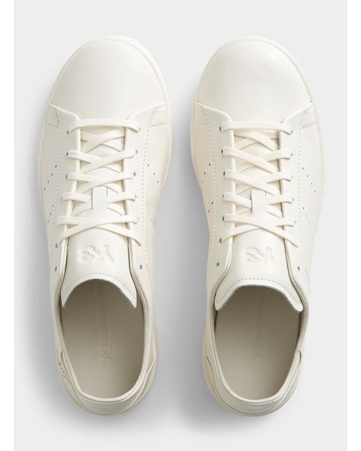 Y-3 Natural Stan Smith Leather Sneakers Men (men, White, 7) for men