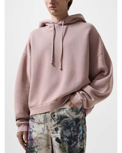 Acne Muted Pink Hooded Sweatshirt Unisex
