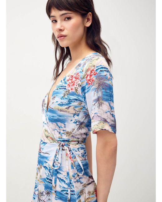 Twik Blue Crinkled Wrap
