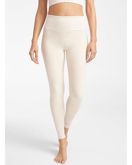 Alo Yoga Soft Ribbed Jersey legging in White | Lyst