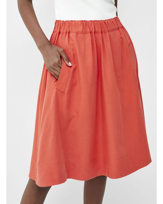 Marc O' Polo Touch Of Linen Flared Skirt