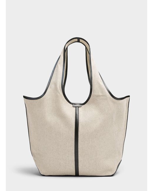 Soeur Natural Douce Woven Tote Bag