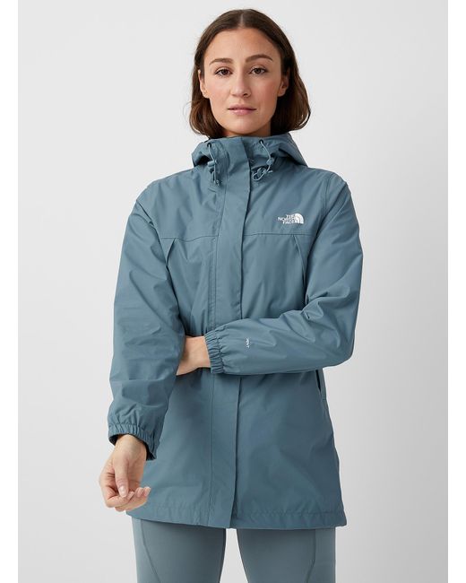 The North Face Antora Hooded Parka in Slate Blue (Blue) - Lyst