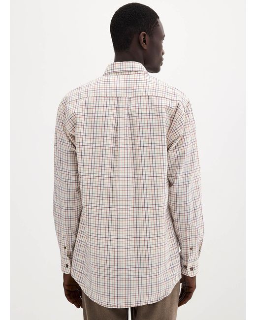 Le 31 Natural Fall Check Shirt Regular Fit for men