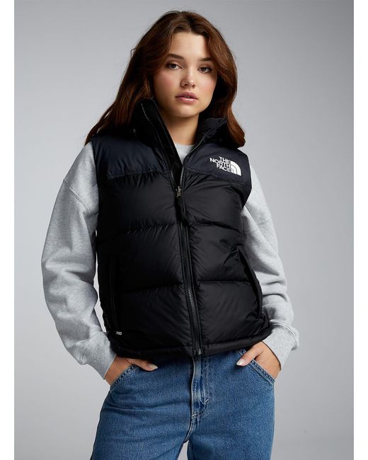 The North Face Blue Nuptse 96 Quilted Sleeveless Jacket