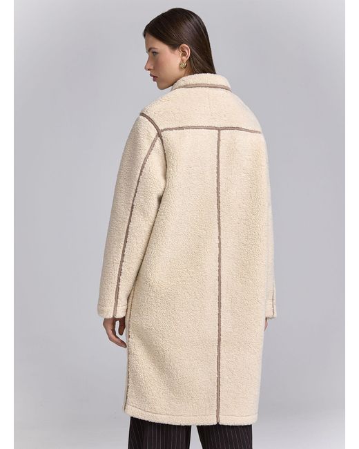 Twik White Cuffed Faux