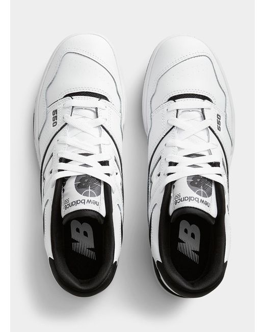 New Balance Black And White 550 Sneakers Men for men
