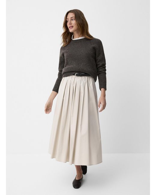Contemporaine Gray Solid Essential Boxy Sweater
