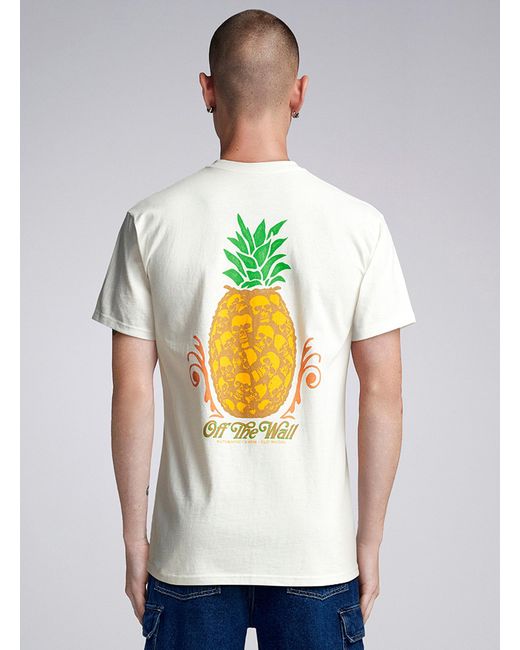 Vans White Pineapple Skull T for men