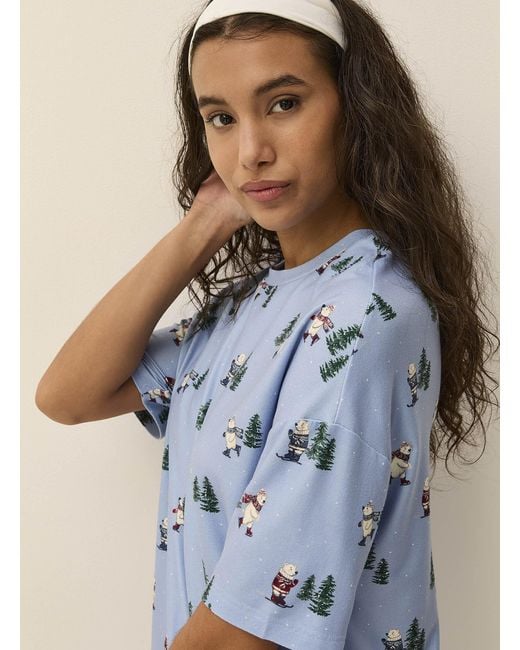 Miiyu Blue Adorable Pattern Ultra