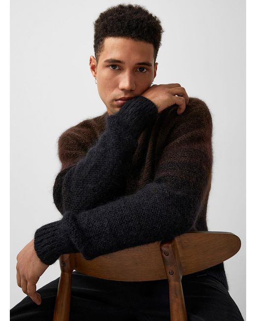 Represent Ombré Mohair Sweater in Black for Men | Lyst