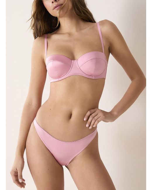 Miiyu Pink Glossy Satin Push