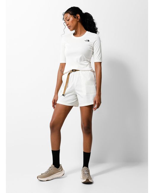 The North Face White Belted Stretch Ripstop Short