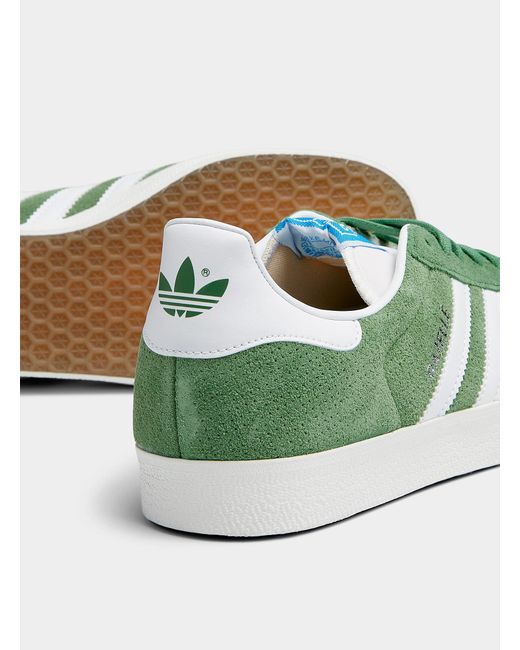 Adidas Originals Green Suede Gazelle Sneakers Men for men