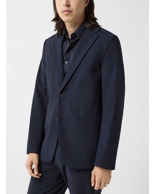 Theory Blue Clinton Precision Ponte Fabric Jacket for men