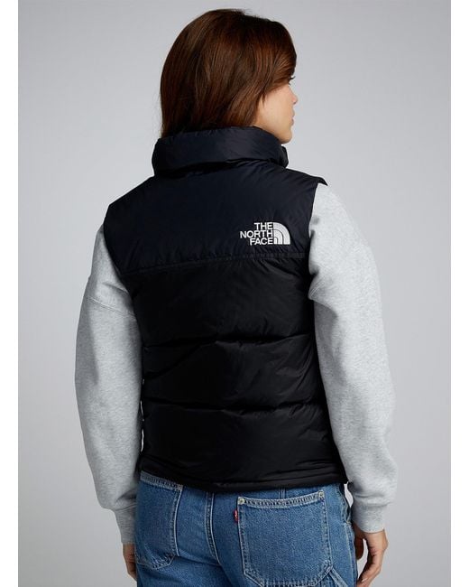 The North Face Blue Nuptse 96 Quilted Sleeveless Jacket