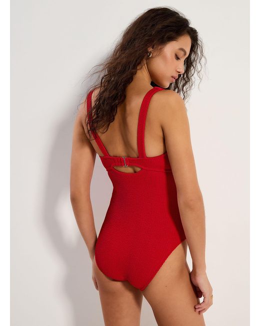 Simon's Red Decorative Cutout Ruffle