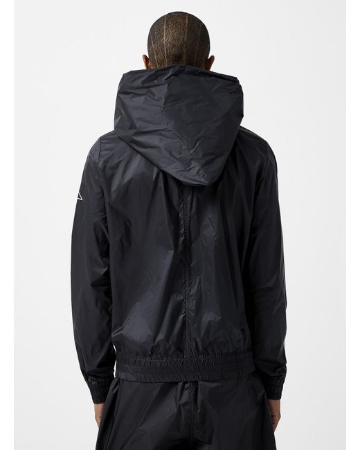 Rick Owens Blue X Champion Asymmetrical Nylon Jacket for men
