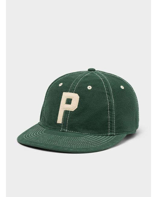 Polo Ralph Lauren Green Contrast Topstitching Varsity Cap for men