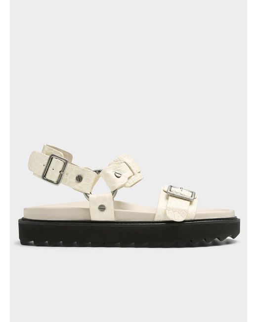 Acne White Balius Croc