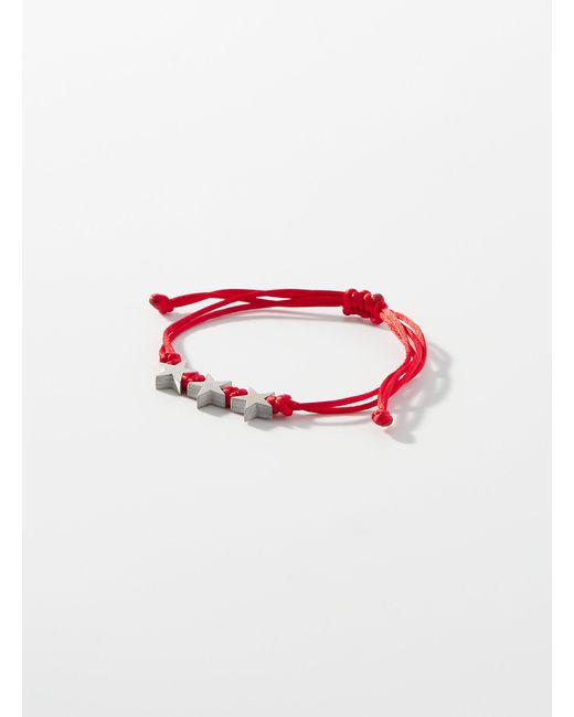 Le 31 Starry Red Cord Bracelet for men