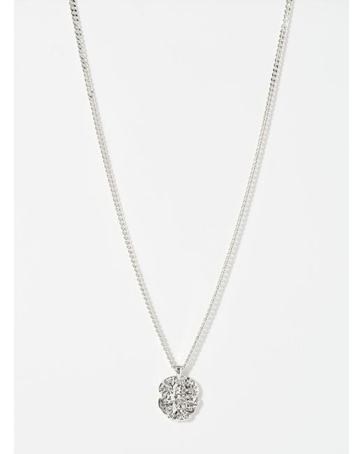 Pilgrim White Irregular Pendant Necklace for men