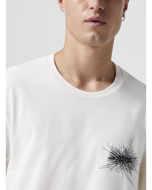 Isabel Marant White Honore Scribble Logo T for men