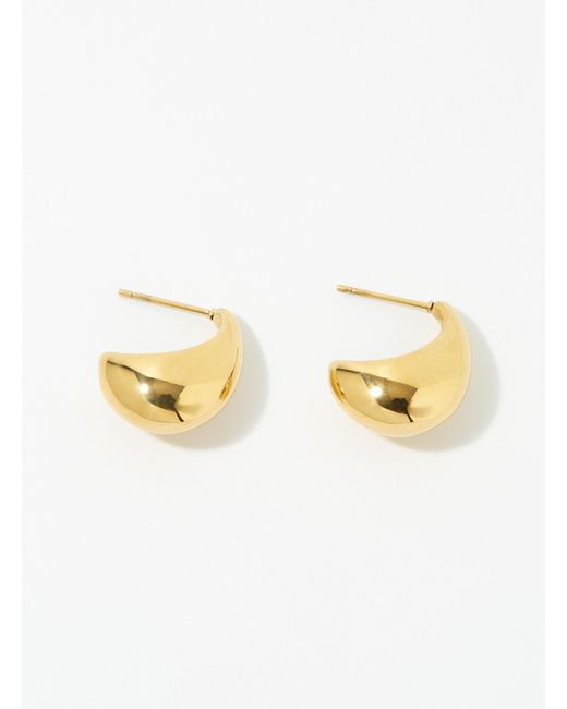 Simon's Metallic Rounded Dome Earrings