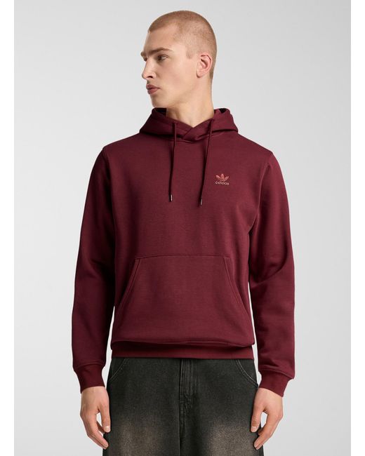 Adidas Originals Red Trefoil Logo Hoodie for men