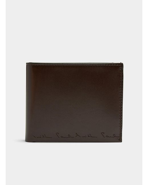 Paul Smith Smooth Brown Leather Wallet for men